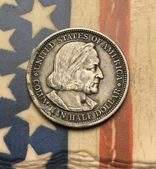 1893 50C Columbian Expo Half Dollar 90 Silver Vintage US Coin FH66 5