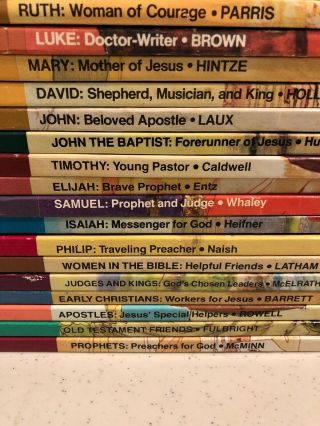 BIBLEARN Series Vintage 1976 - 1979 Bible Books for Children Complete Set of 24 3