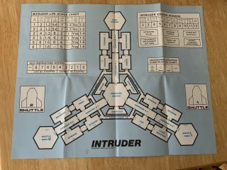 Vintage 1980 INTRUDER Task Force Game 6 Alien Role Playing Complete 3