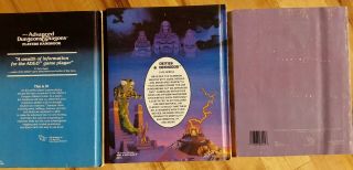VINTAGE BUNDLE AD&D Players Handbook (Wizard),  Deities & Demigods,  Art of Dragon 2