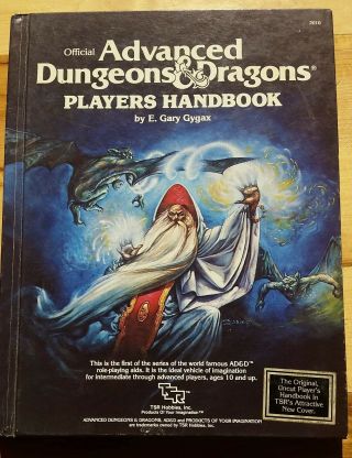 VINTAGE BUNDLE AD&D Players Handbook (Wizard),  Deities & Demigods,  Art of Dragon 3