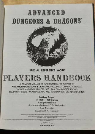 VINTAGE BUNDLE AD&D Players Handbook (Wizard),  Deities & Demigods,  Art of Dragon 4