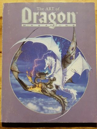 VINTAGE BUNDLE AD&D Players Handbook (Wizard),  Deities & Demigods,  Art of Dragon 7