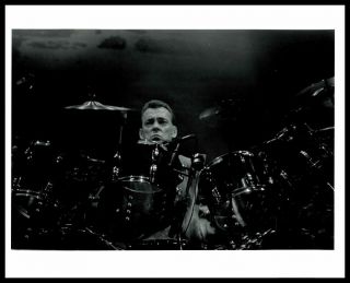 1980s Neil Peart On Stage Vintage Photo Rush Drummer Gp