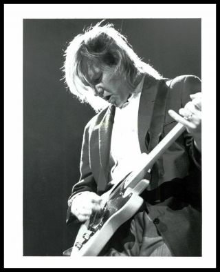 1986 Alex Lifeson @ The Meadowlands Vintage Photo Rush Guitarist Gp