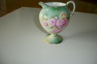 Vintage R.  S.  Prussia Small Floral Pattern Creamer
