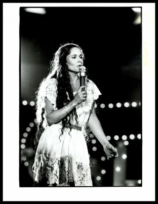 1980s Nicolette Larson On Stage Vintage Photo Pop Country Singer Gp