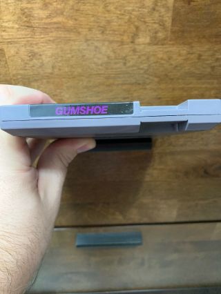 Gumshoe (1986) Nintendo NES Cleaned 5 Screw Uncommon Black Label Vintage 3