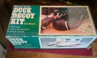 Vintage Cabellas Wooden Model Kit Wood Duck Decoy Vintage Box Hunting
