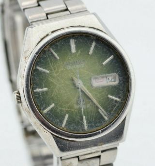Vintage Seiko Type Ii Quartz Watch Kanji Daydate 7546 - 8070 Jdm Japan H036/23.  3