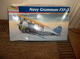 Vintage 1998 Revell Lg.  Scale 1/32 Navy Grumman F3f - 3 Open Box/sealed Contents