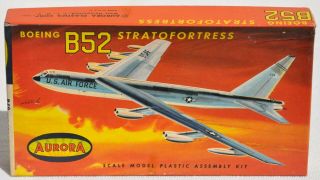 Vintage Aurora 494 - 50 Boeing B52 Stratofortress Jet Bomber Military Toy Model
