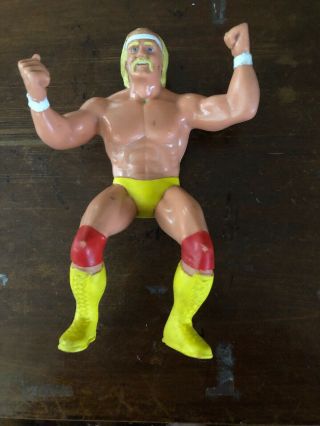 Vintage 1984 Wwf Ljn Hulk Hogan Yellow Tights Wrestler Titan Sports
