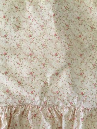 Ralph Lauren European Pillow Sham Vintage Pink Rosebuds 25x25” 2