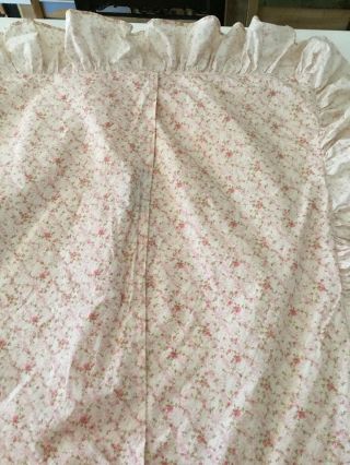 Ralph Lauren European Pillow Sham Vintage Pink Rosebuds 25x25” 4