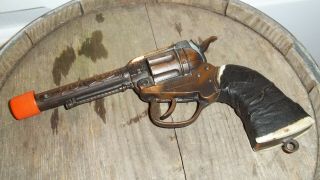 1955 Vintage Actoy Rin Tin Tin Bronze Cap Gun Pistol Cowboy Western Frontier Tv