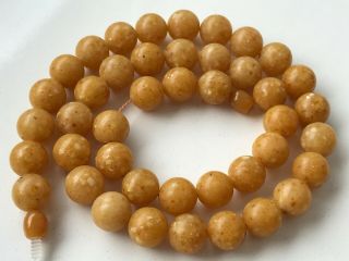 Vintage Butterscotch / Egg Yolk Baltic Amber Beads Necklace 33,  22 Gr