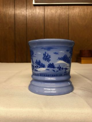 Vintage Blue And White Currier & Ives 