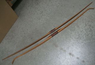 2 Vintage Archery Wooden Longbows Bows _ben Pearson,  Pine Bluff Ark. ,  Champion