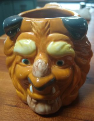 Disney Beauty And The Beast 3 - D Figural Mug Applause Vintage