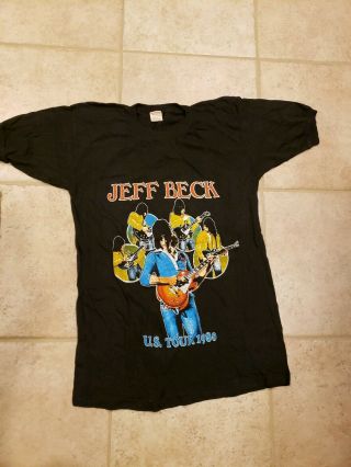Vintage Jeff Beck 1980 Tour T - Shirt Men 