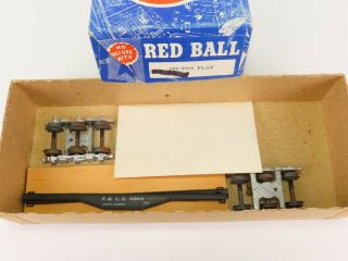 Ho Scale Vintage Red Ball P&le Pittsburg Lake Erie 100 - Ton Flat Car 6885 Kit