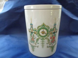 Vintage Crown Devon England For Fortnum & Mason Lidded Jar Tea Caddy