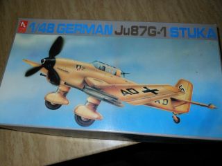 Hobby Craft Stuka Ju 87g - 1 1:48 Scale Model Kit 6840 Vintage