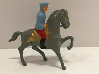 Vintage Barclay Manoil Lead Soldier On Horse Figure Paint 2