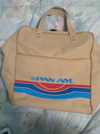 Vintage Pan Am Airlines Travel Carry On Bag
