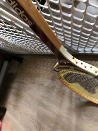 Vintage Adidas “Nastase Competition” Wooden Tennis Racket Racquet 6