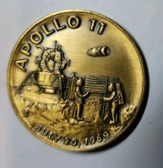 Vintage Apollo 11 July 20,  1969 Souvenir Medallion