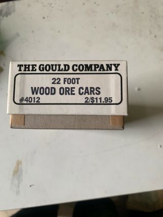 Vintage The Gould Company HO Scale 1/87 Scale 22’ Wood Ore Car Kit 2