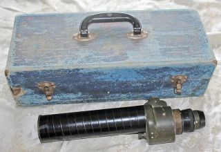 Vintage D82847 Military Gun? Spotting Scope & Box Red Green Color Night Vision?