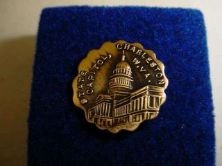 Vintage State Capitol Charleston West Virginia Lapel/hat Pin S121