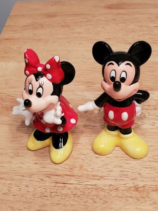 Vintage Disney Mickey Minnie Mouse Porcelain Set
