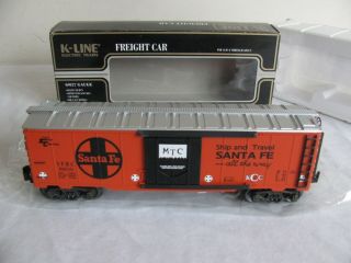 Vintage K Line O/o - 27 Scale Collectors Club Santa Fe Reefer Box Car K90010 Ex