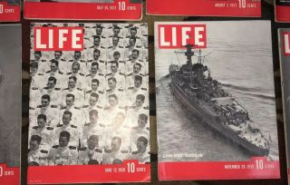 (10) Vintage 1936 - 1939 Life Magazines,  2nd Life Issue 3