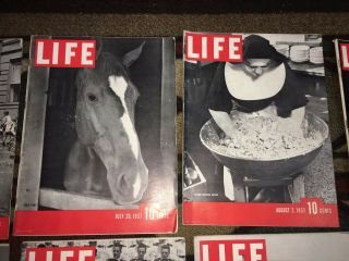 (10) Vintage 1936 - 1939 Life Magazines,  2nd Life Issue 6