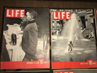 (10) Vintage 1936 - 1939 Life Magazines,  2nd Life Issue 7