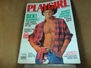 Playgirl Dec 1989 Sex Scandals Year Interviews Vintage Photographs Artist Ads