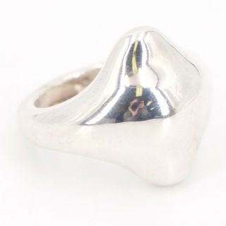 Vtg Sterling Silver - Solid Modern Hollow Pointed Ring Size 7.  5 - 4g