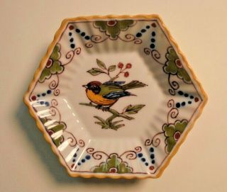 Vintage Ava Hollands (makkum) Small Hanging China Plate