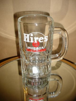 Vintage Hires Root Beer Thick Glass Mug Since 1876 With " Roots,  Barks,  Herbs "