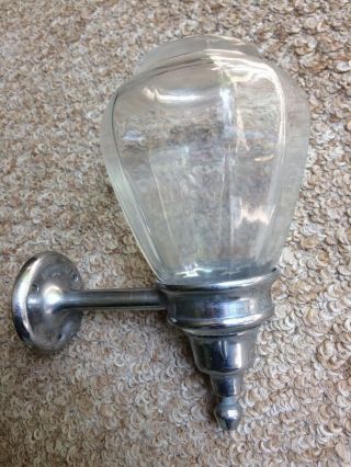 Vintage Duodek Soap Dispenser Glass Globe & Chrome Pump