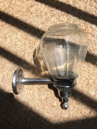 Vintage Duodek Soap Dispenser Glass Globe & Chrome Pump 4