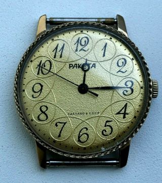 Vintage Mens Soviet Wristwatches Russian Watch Raketa 2609 Na Ussr Mechanical