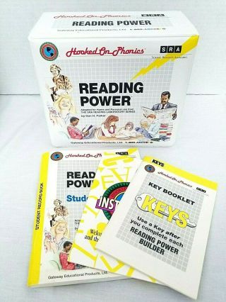 Vtg 90s Hooked On Phonics Sra Reading Power - Complete