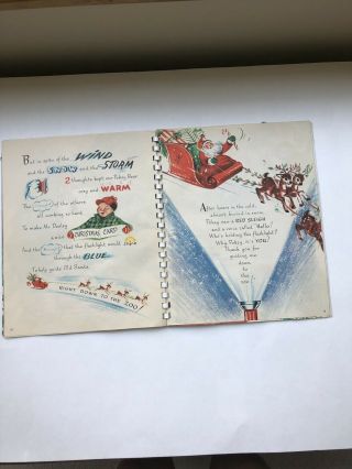 Vintage 1950’s Christmas At The Little Zoo pop - up Book. 5