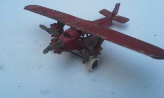 Vintage Tootsie Toy Airplane 3 Prop 1930 